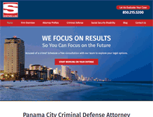 Tablet Screenshot of panamacityattorney.com